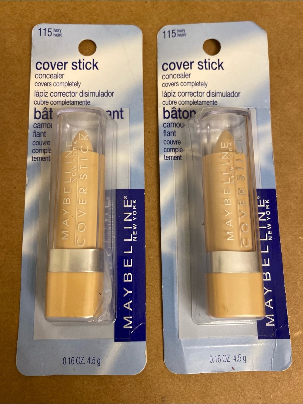 Maybelline Cover Stick Concealer Ivory - set of 2